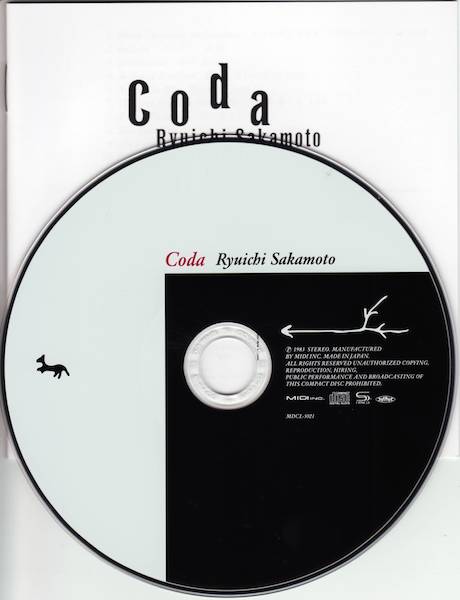 CD & Japanese booklet, Sakamoto, Ryuichi - Coda